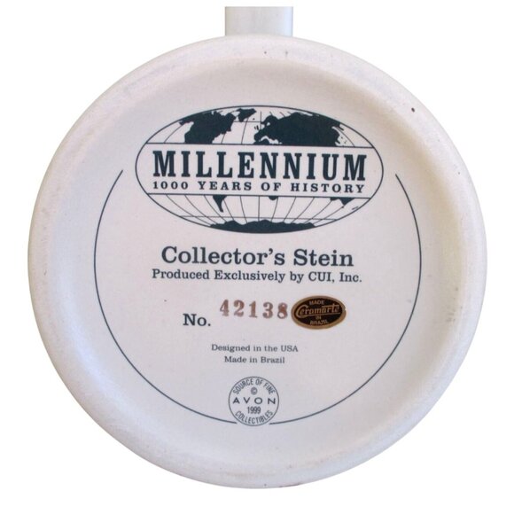 Avon 1999 LE Millennium Collectors Stein - 1000 Years of History - Man Cave Bar - Picture 8 of 12